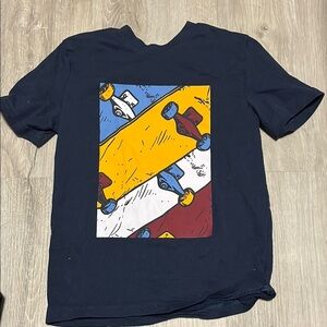 4/$20 George Navy Blue Graphic Skateboard T-Shirt 4-5